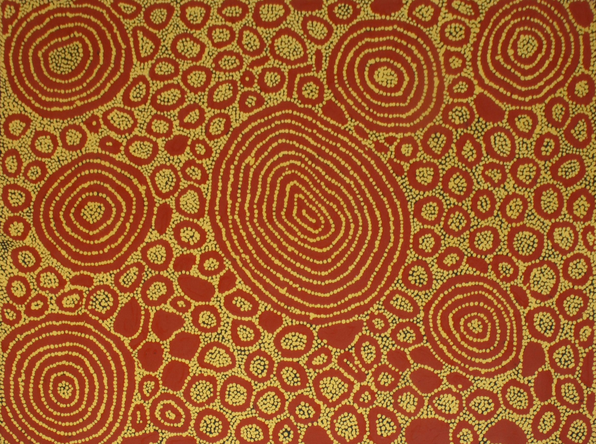 Malliera Ceremonies by Barney Campbell Tjakamarra 91x122cm 9497BC