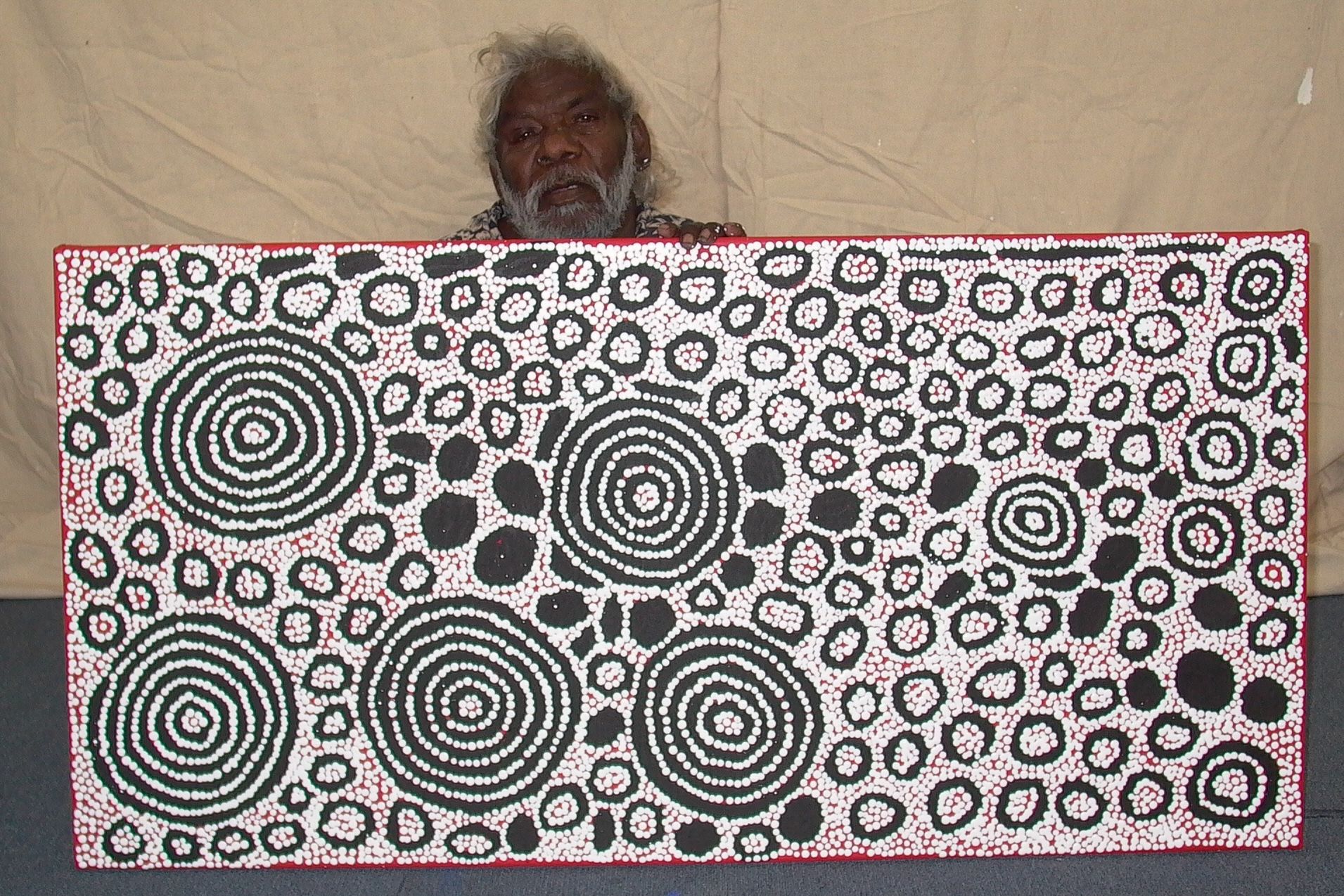 Malliera Ceremonies by Barney Campbell Tjakamarra 122x61cm 9421BC