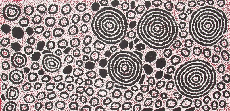 Malliera Ceremonies by Barney Campbell Tjakamarra 122x61cm 9421BC