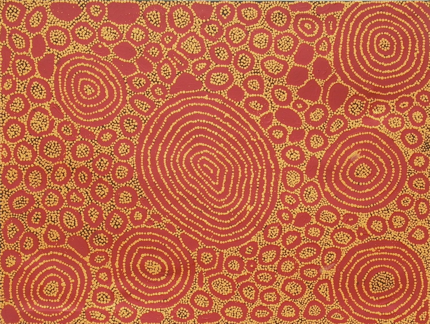 Malliera Ceremonies by Barney Campbell Tjakamarra 91x122cm 9497BC