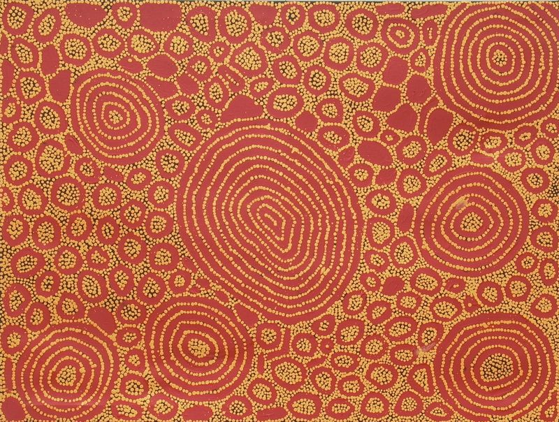 Malliera Ceremonies by Barney Campbell Tjakamarra 91x122cm 9497BC