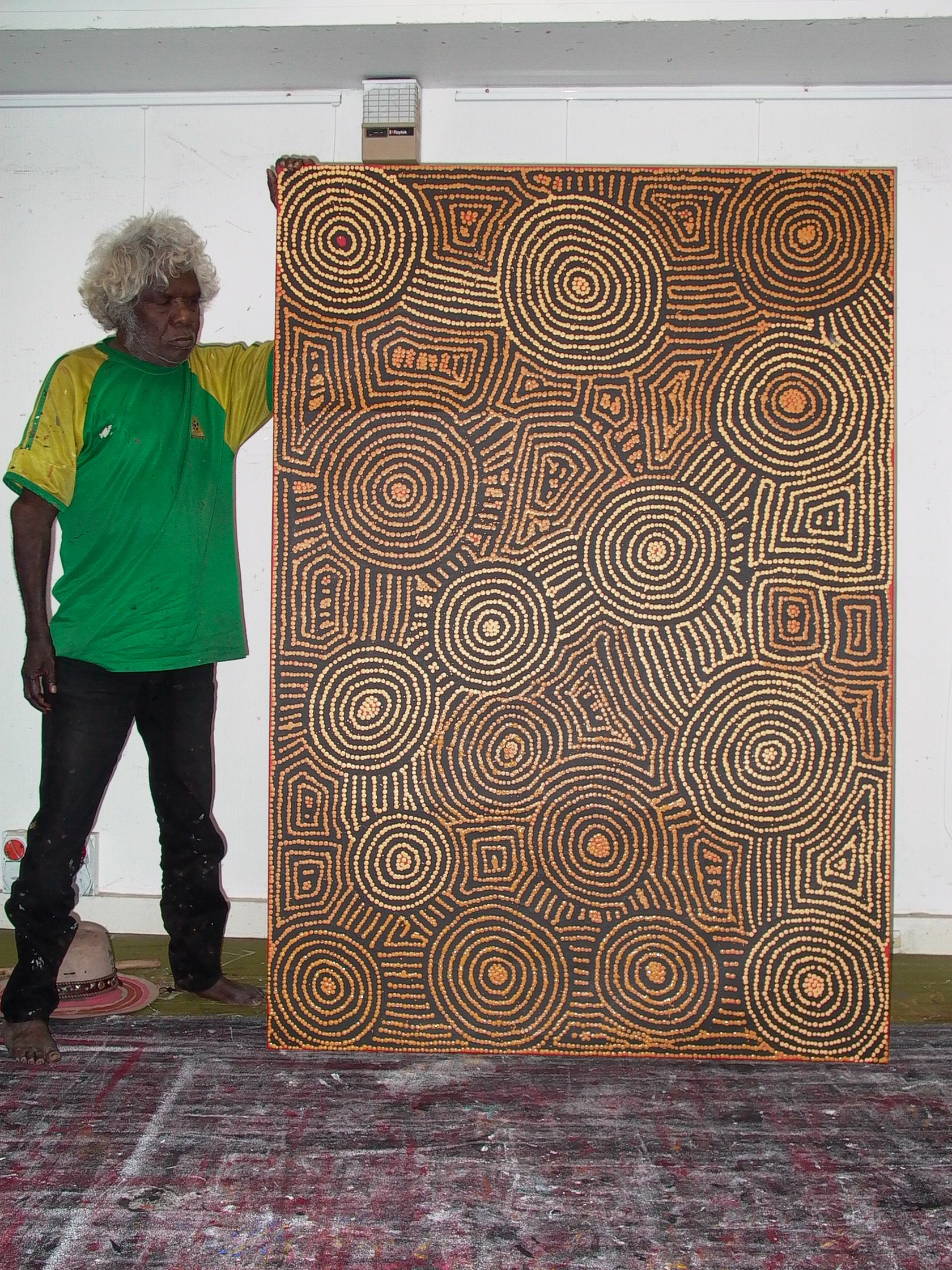 Malliera Ceremonies by Barney Campbell Tjakamarra 122x152cm 9347BC