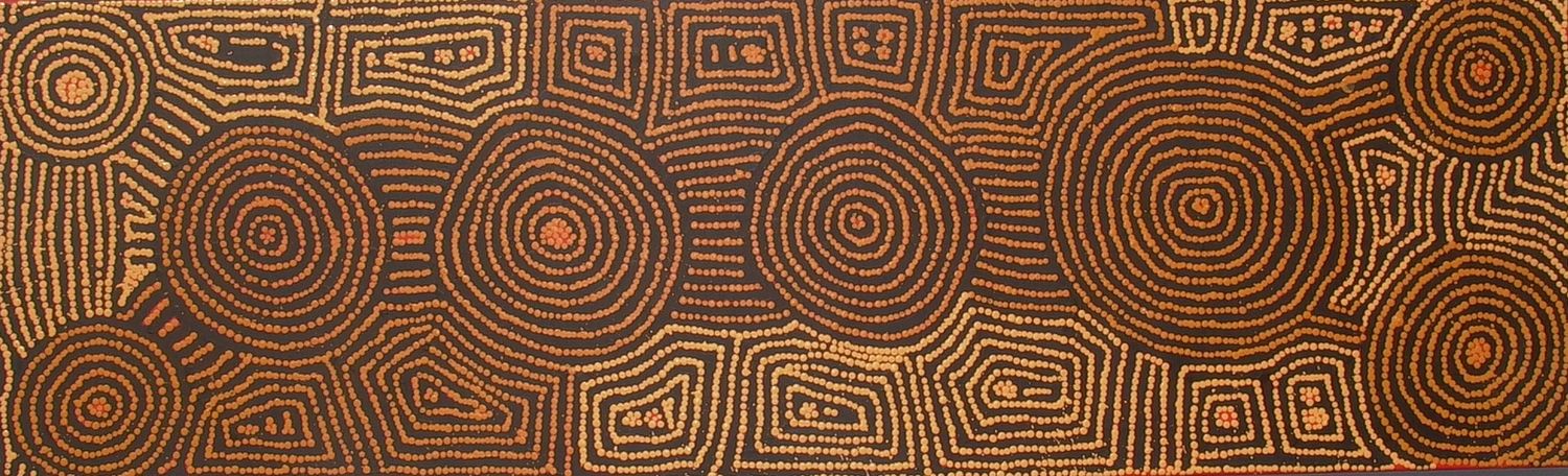 Tingari Cycle by Barney Campbell Tjakamarra 198x61cm 9340BC