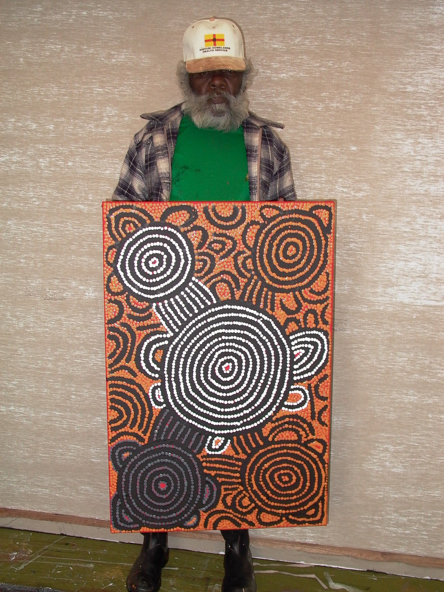 Tingari Cycle, 2005 by Barney Campbell Tjakamarra 61x91cm Cat 9224BC