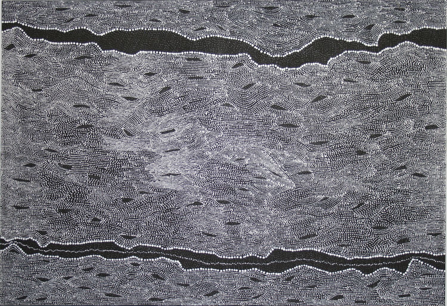 Ngapa Jukurrpa (Water Dreaming) by Julie Nangala Robertson, 244x168cm 13223JR