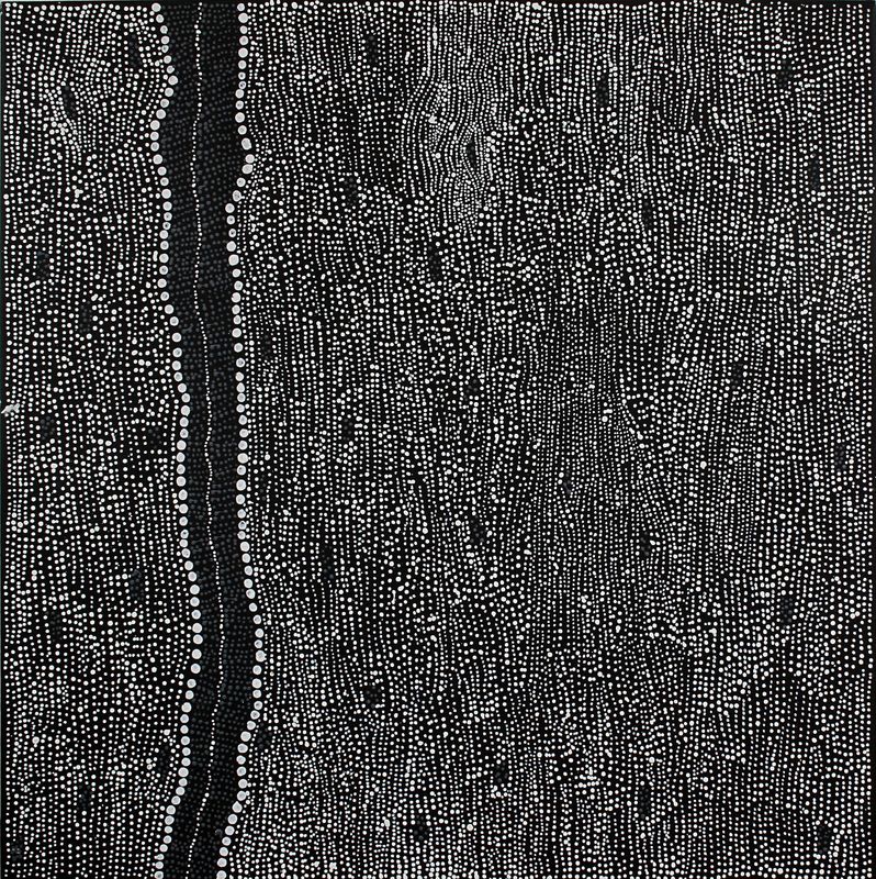 Pirlinyanu Diptych, 2011 by Julie Nangala Robertson, 91x182cm