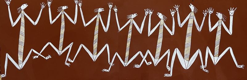Mimi Dancing by Billy Dullman,  Arches Paper, 101x33cm WOP15