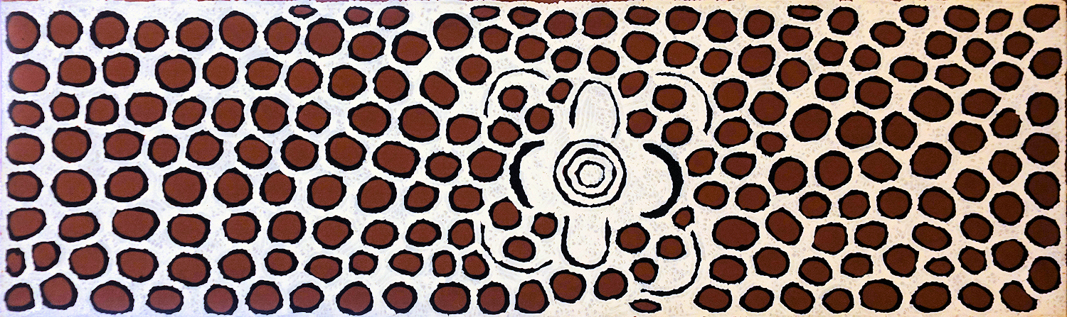 Women's Ceremony for Bush Apple, 2001 (198x61cm) by Barbara Reid