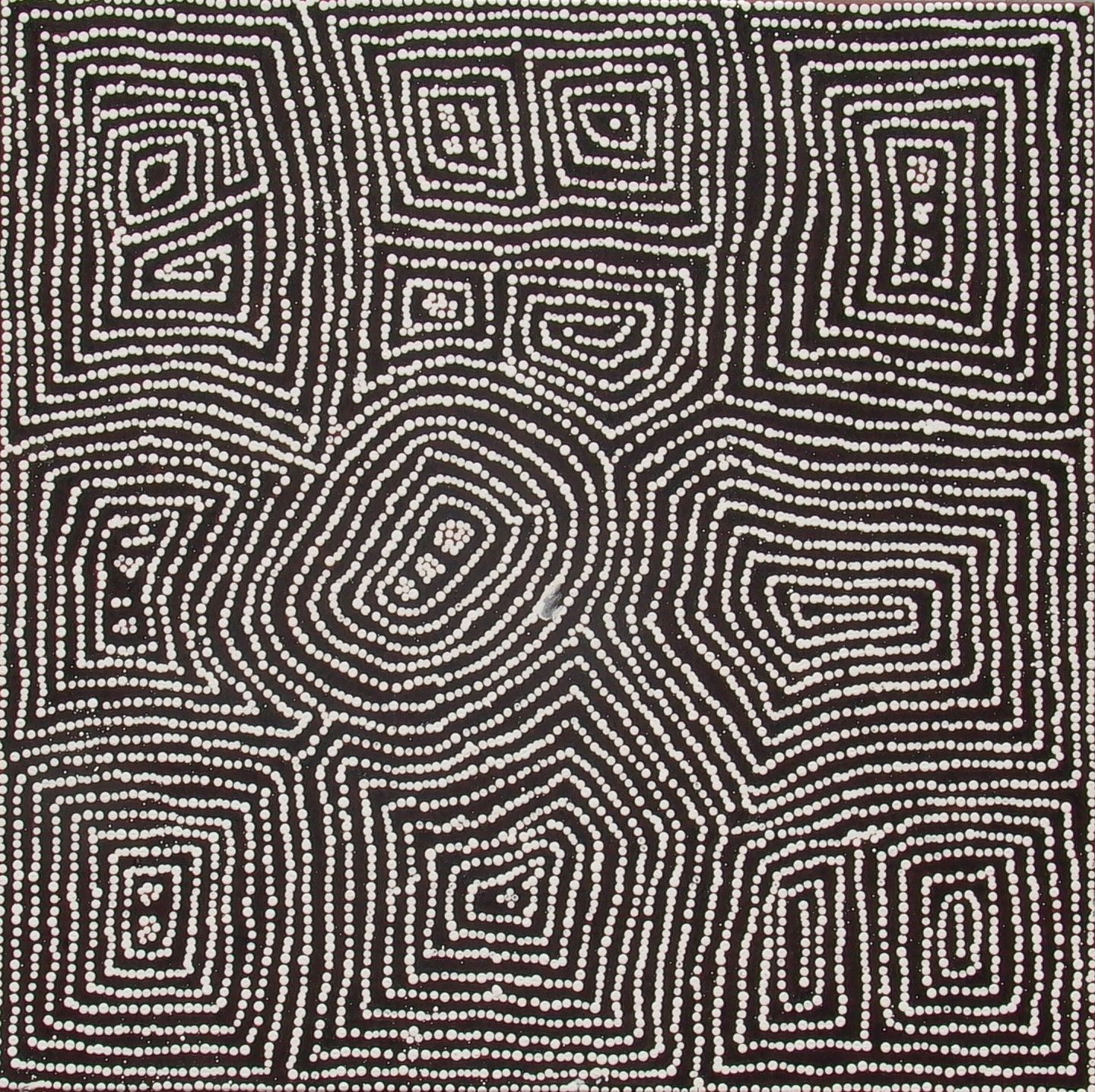 Tingari Cycle 2005 by Barney Campbell Tjakamarra, 91x91cm 9468BC Tingari Cycle 2005 by Barney Campbell Tjakamarra, 91x91cm 9468BC
