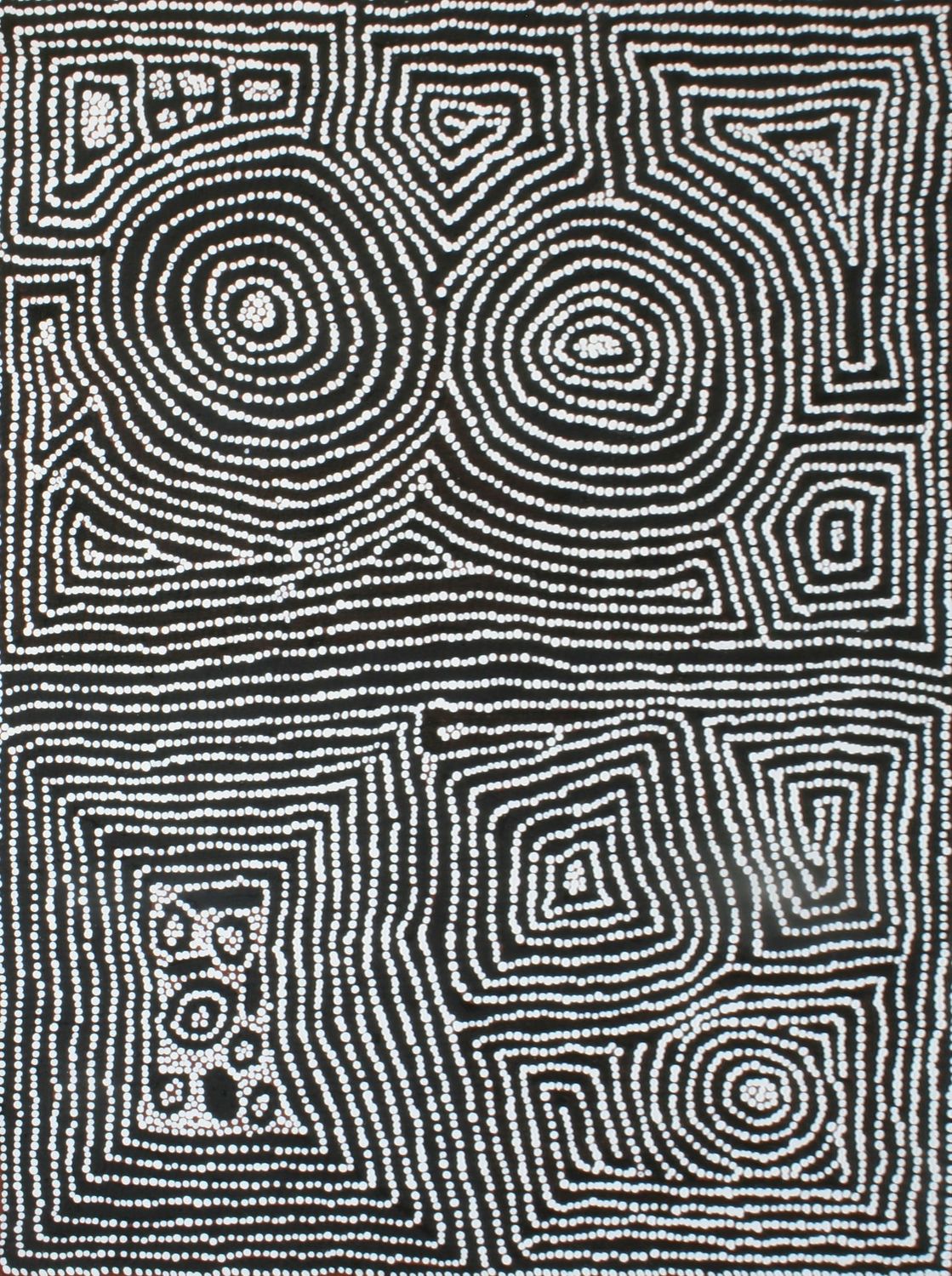 Malliera Ceremonies by Barney Campbell Tjakamarra 91x122cm 9466BC Malliera Ceremonies by Barney Campbell Tjakamarra 91x122cm 9466BC