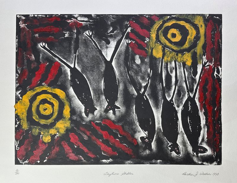 Daytime Shelter 1993, Limited Edition Screenprint by Heather Walker