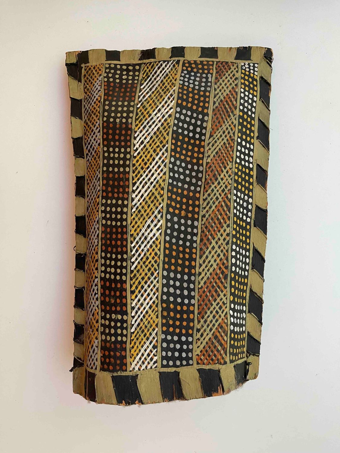 Tunga (Bark Basket) Tiwi Islands c1997, 55x35cm