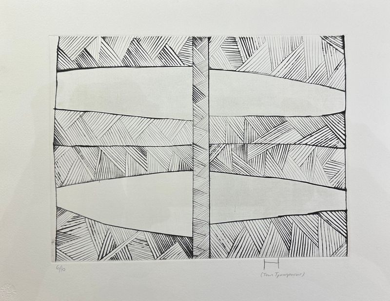Tommy Tjumpurur, Drypoint Etching
