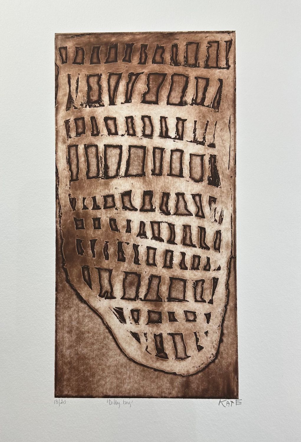 Kate Miwulku, Dilly Bag Etching 2007