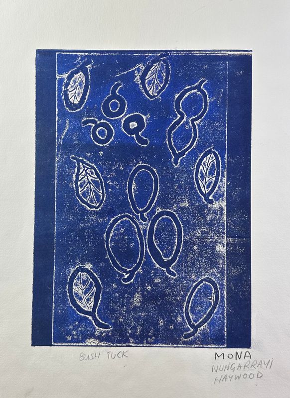 Mona Nungarrayi Haywood, Bush Tucker, AP Woodblock