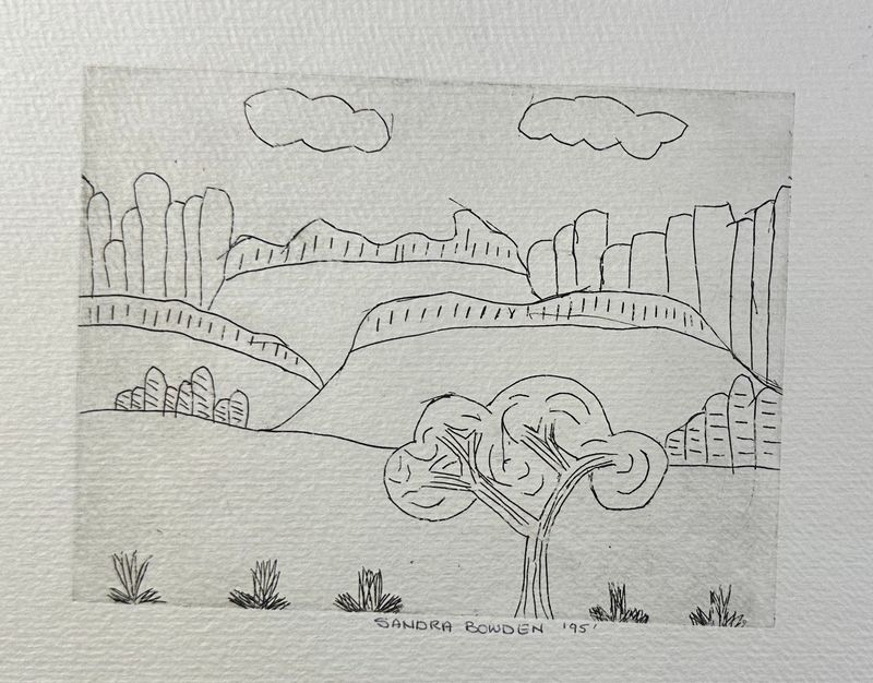 Sandra Bowden, Untitled 1995, Etching