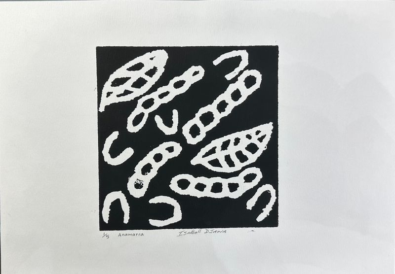 Isabella Djawa, Anamarra, Screenprint
