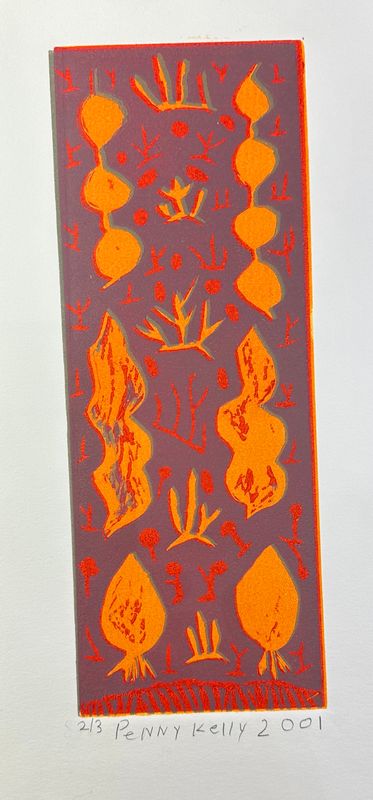 Penny Kelly, Untitled, Woodblock print, 2001