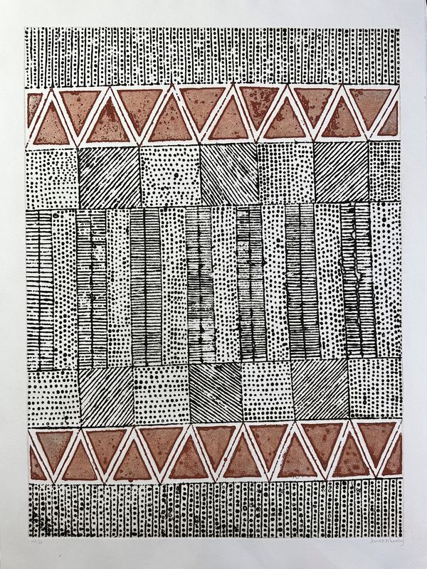 Janice Murray, Etching Tiwi Motif VIII, Jilamara 1998 26/60 Janice Murray, Etching Tiwi Motif VIII, Jilamara 1998 26/60