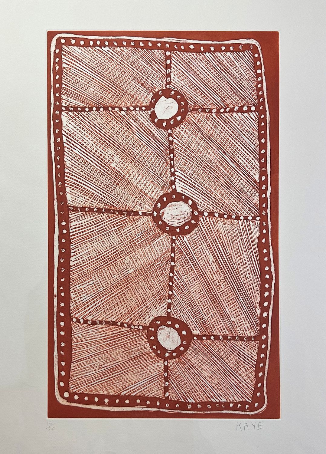 Kay Lindjuwanga, Etching