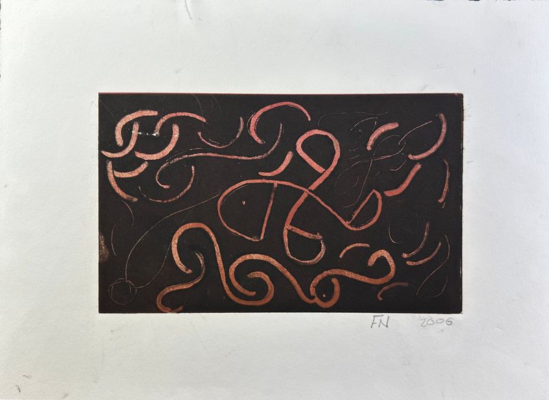 FN. 13, ETCHING, 2006, Image size 15x24cm, Verso 13