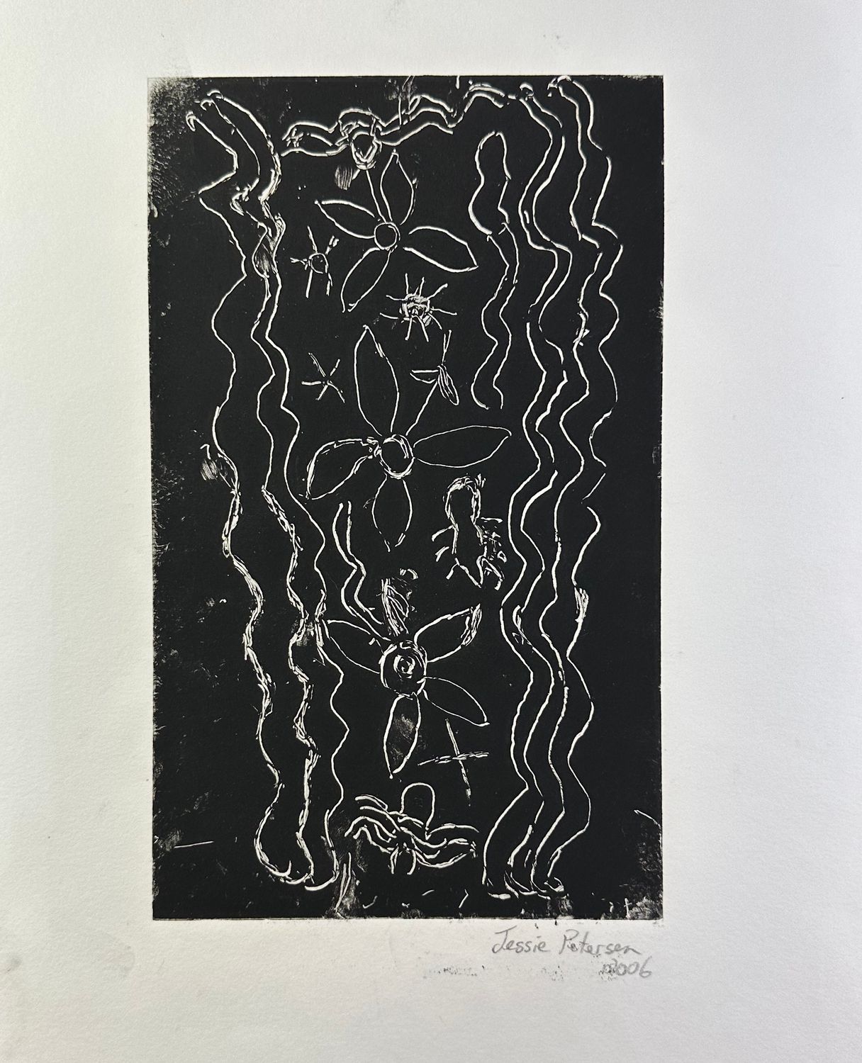 Jesse Petersen, Etching, 2006, Verso16