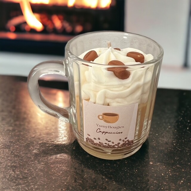 Bougie tasse cappuccino
