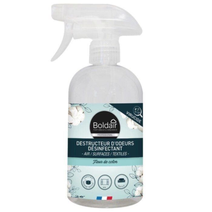 DÉSODORISANT AROMATHÉRAPIE FLEUR DE COTON 500ml - BOLDAIR