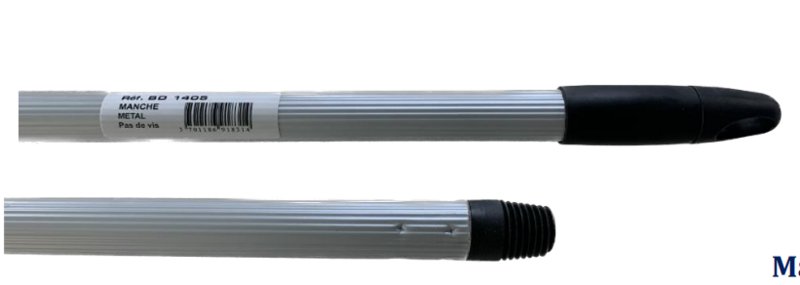 Manche Métal Plastifié PAS de Vis Universel 150 cm