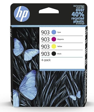 Cartouche d'encre HP 903 Noire + 3 couleurs