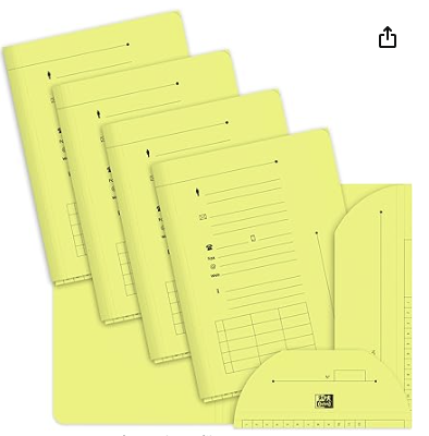 Dossier AZ Oxford Jaune