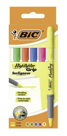 Surligneurs Bic (pochette de 5)