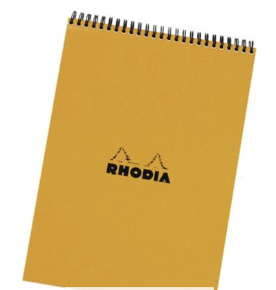 Bloc-notes Rhodia - A5 - spirales - 160 pages - blanc quadrillé
