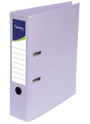 Classeur à levier Lyreco - dos 8 cm - mauve