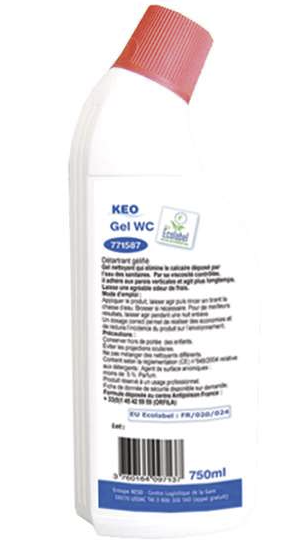 KEO ECOLABEL GEL WC - 750ML - BH