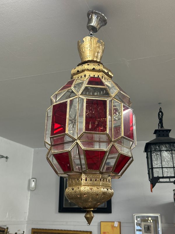 Gran lámpara de techo moruna