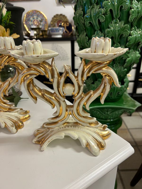 Candelabro de cerámica Italiana