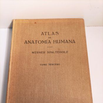 Atlas Anatomía humana - Tomo 3° - Werner Spalteholz - 1967.