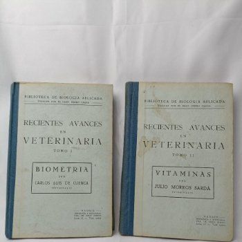 Libros Avances Veterinarios años 1941/42