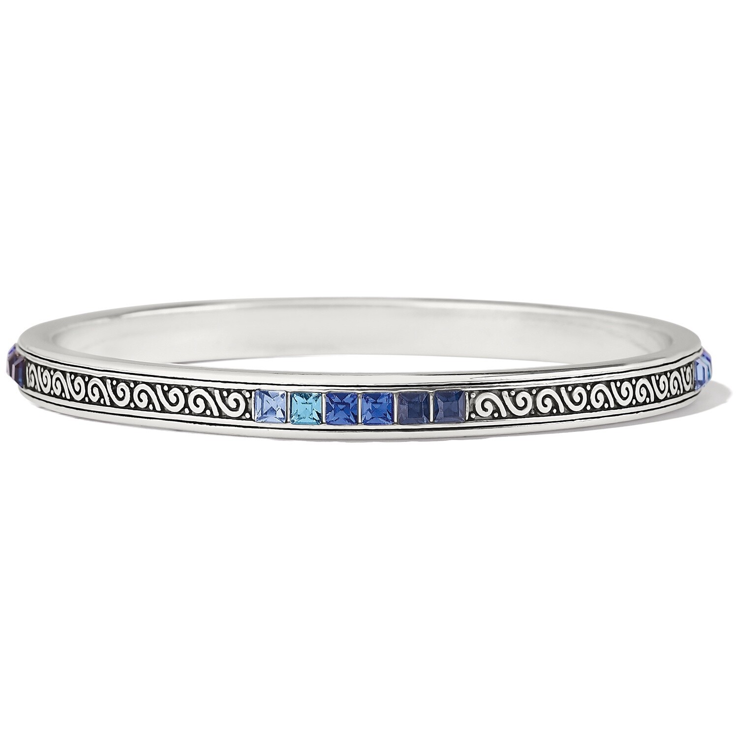 Spectrum Light Bangle - Silver-Blues