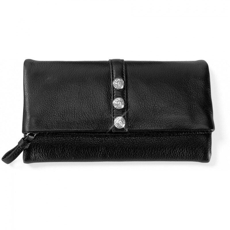 Nolita Shimmer Large Wallet - Black