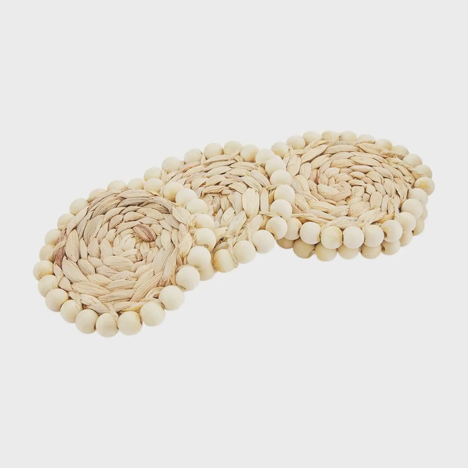 BEADED HYACINTH COASTER SET