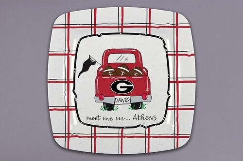 University of GA  Truck Square Plate