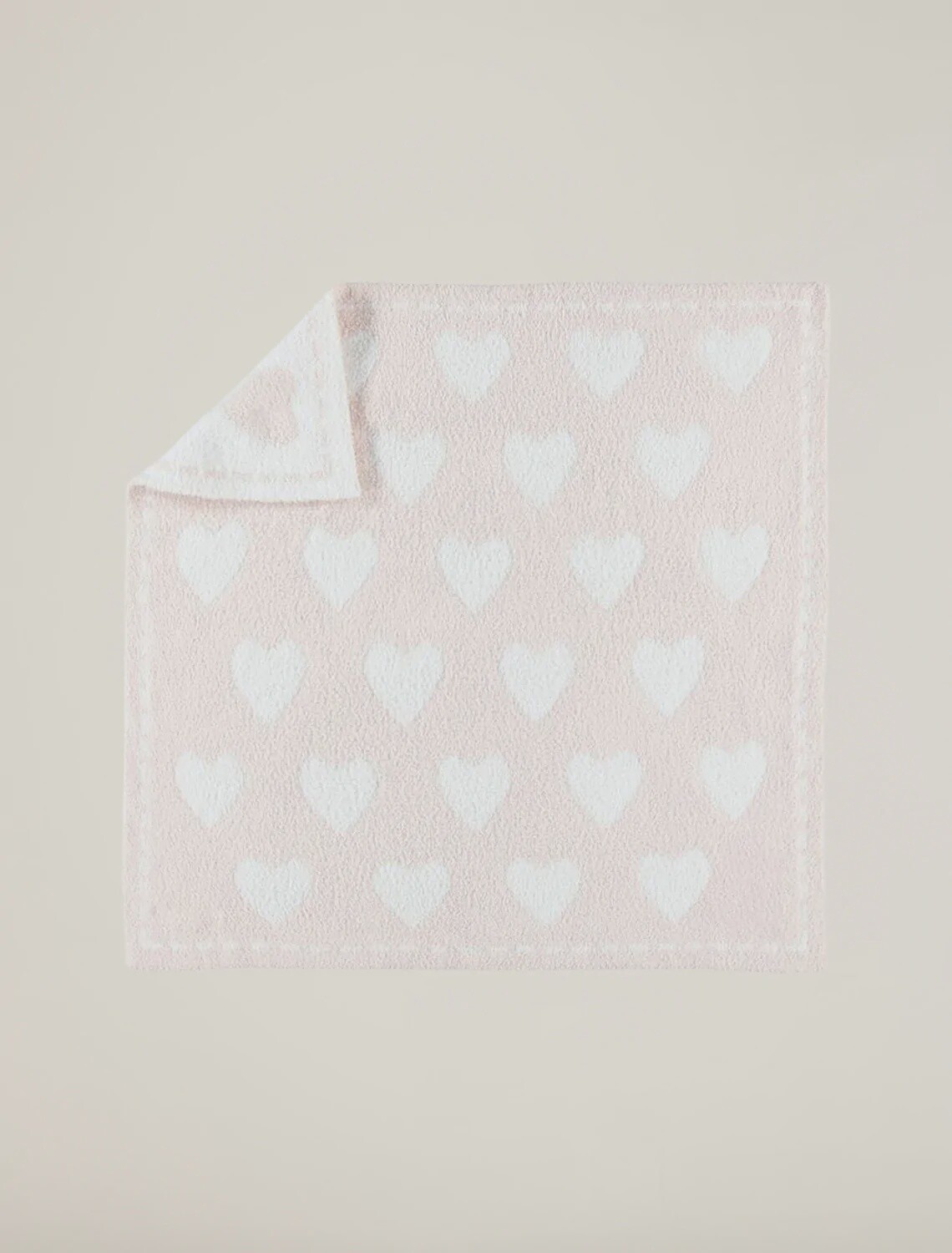CozyChic Dream Receiving Blanket PINK WHITE HEARTS