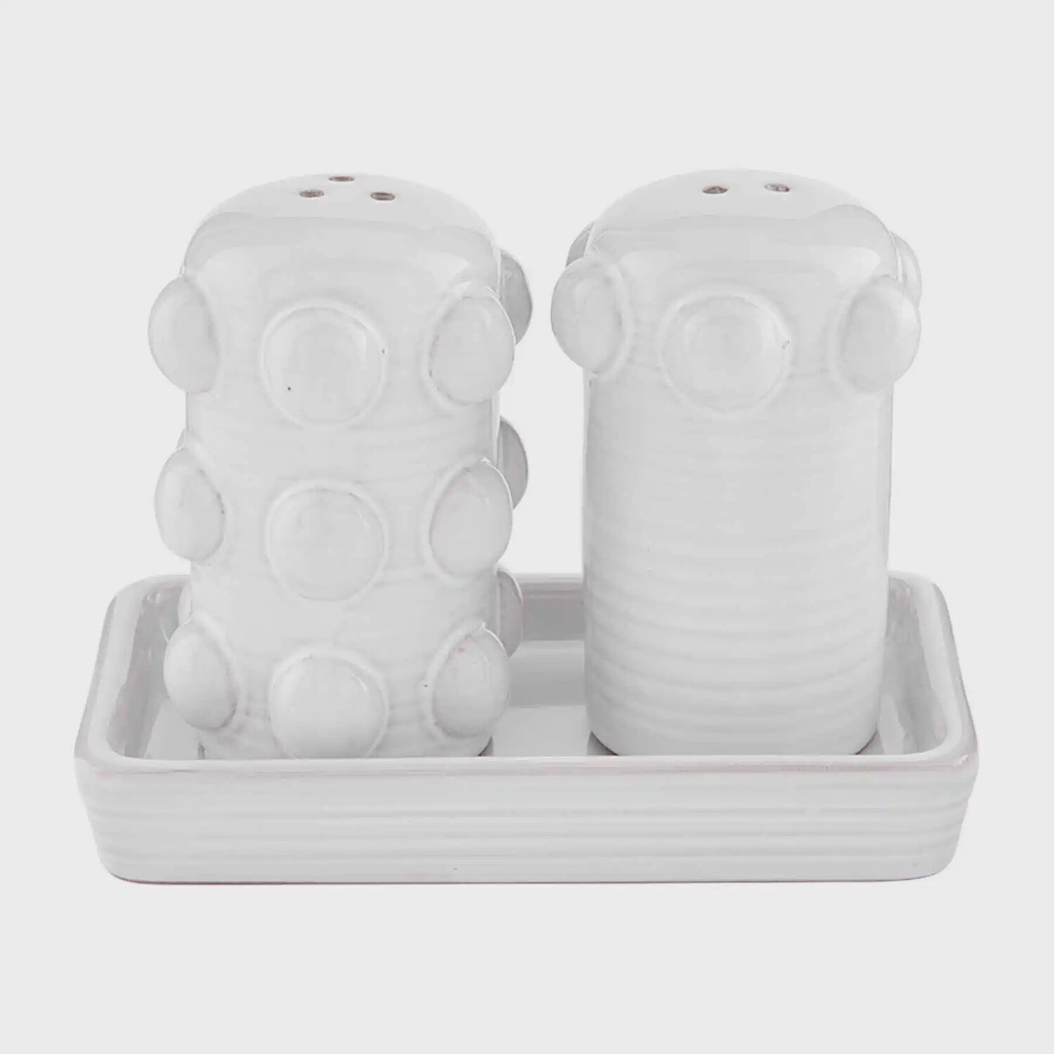 BEADED SALT AND PEPPER SET