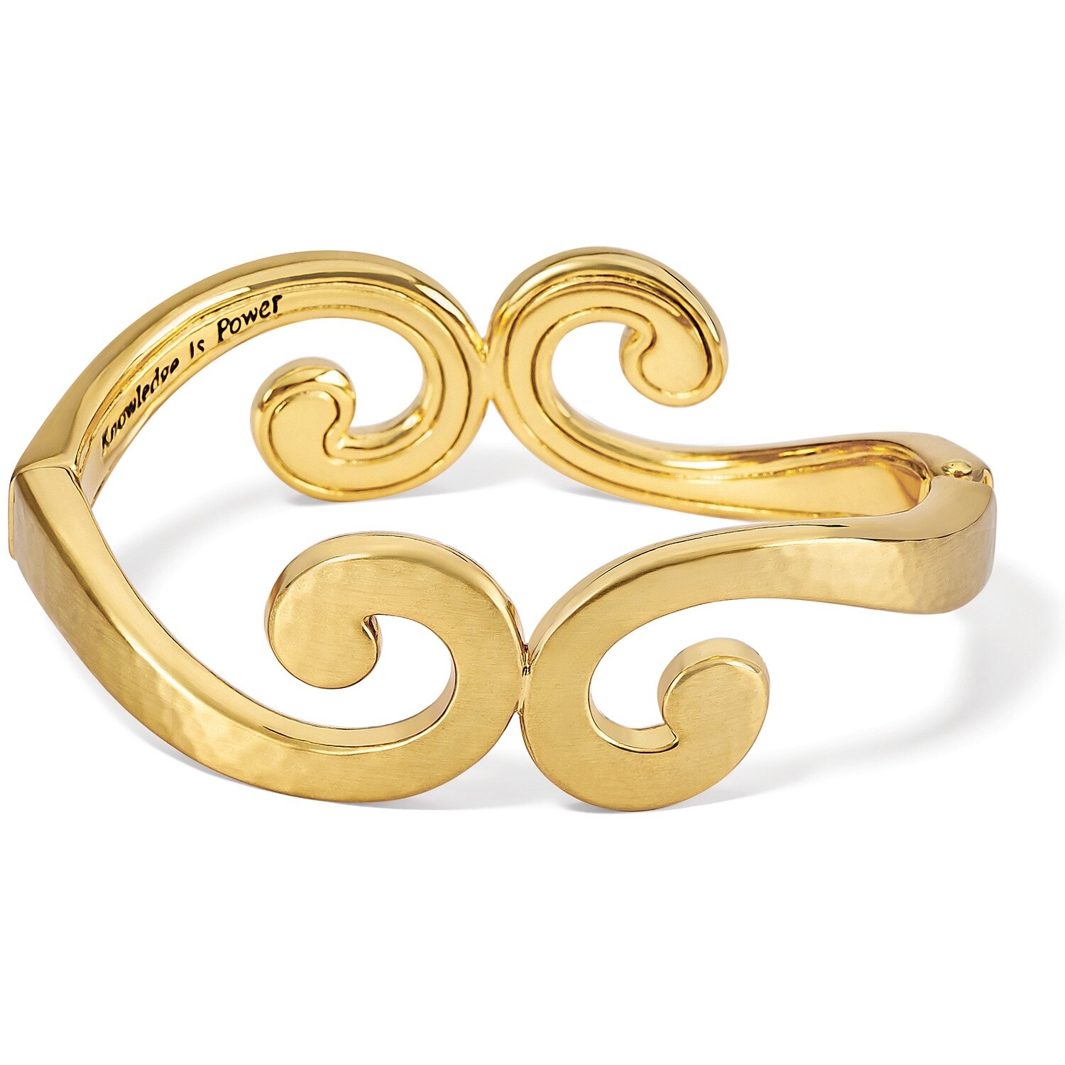 Royale Hinged Bangle - Gold