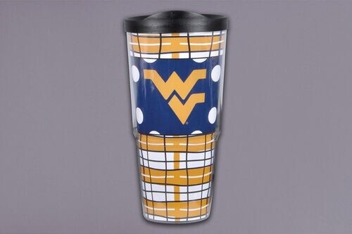 WVU 24 OZ TUMBLER W/LID