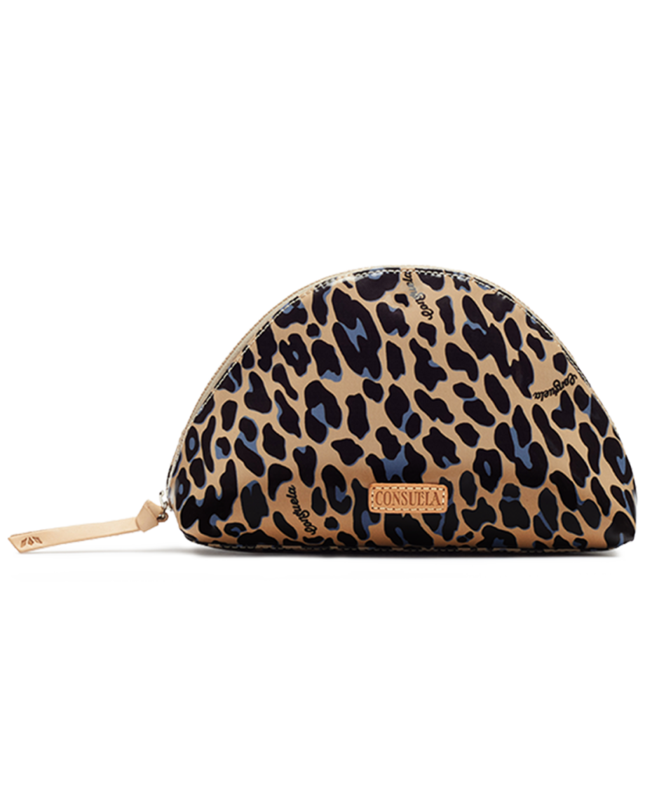 LARGE COSMETIC BAG- BLUE JAG
