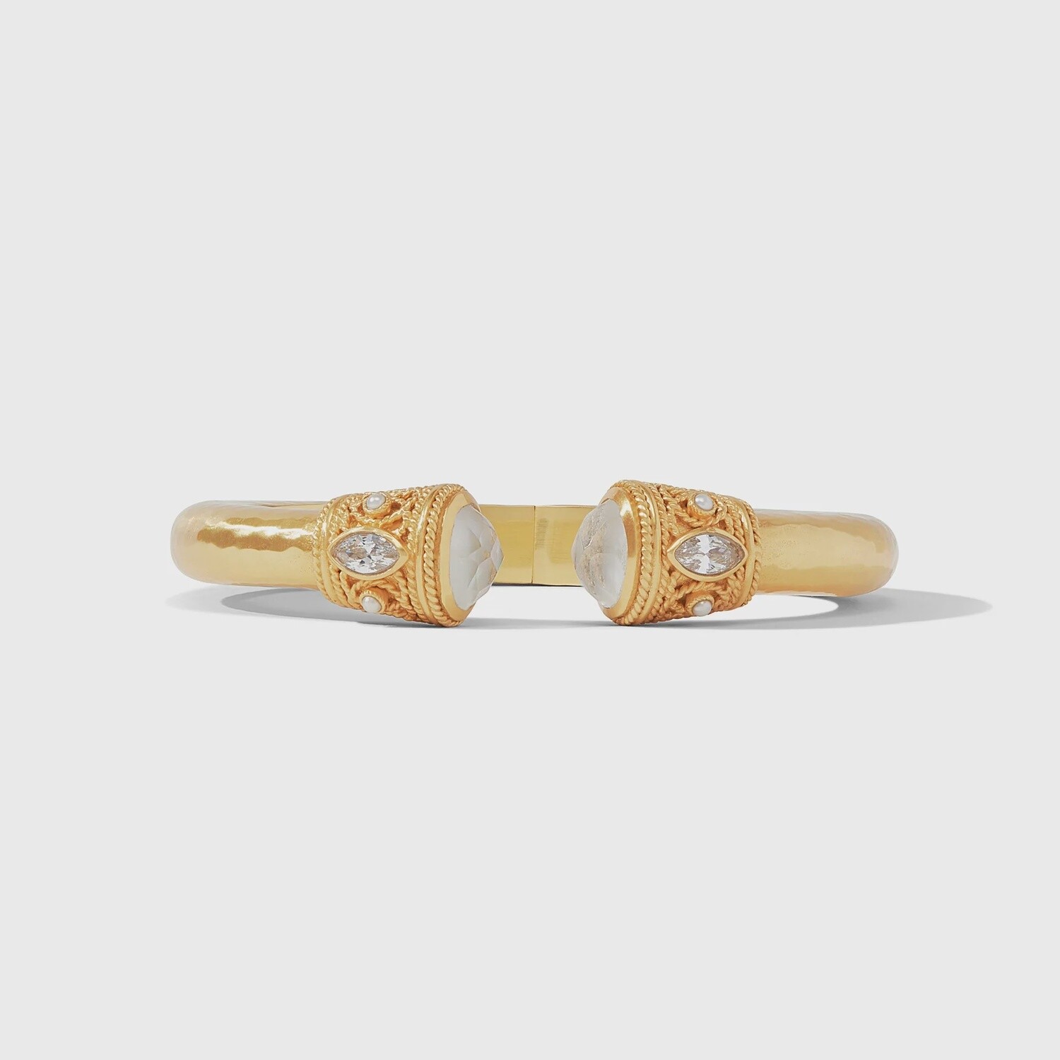 Monaco Demi Cuff - Iridescent Clear Crystal