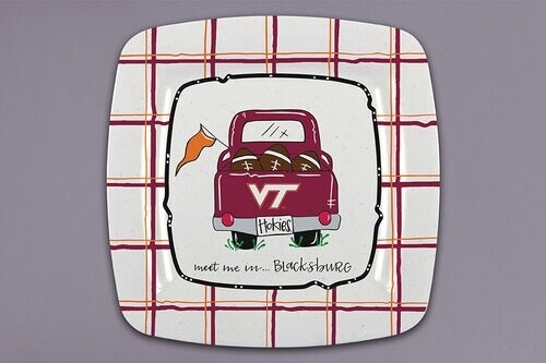 VA TECH TRUCK SQUARE PLATE